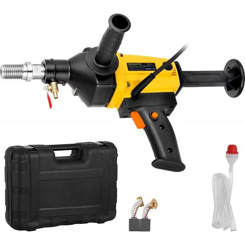  [아마존베스트]Happybuy Diamond Core Drilling Machine 4 Inch 110mm, Handheld Diamond Core Drill 1800W, Core Drill Rig 1700r/min, Variable Speed Wet Dry for Diamond Concrete Drilling Boring