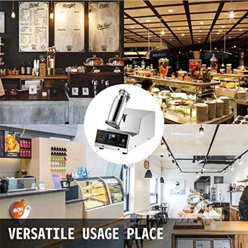  Happybuy 120W 110V Electric Milk Tea Shaker Machine 400rmin Double Frame Auto Stainless Steel for Restaurant, 35x12x14 Inch, Sliver