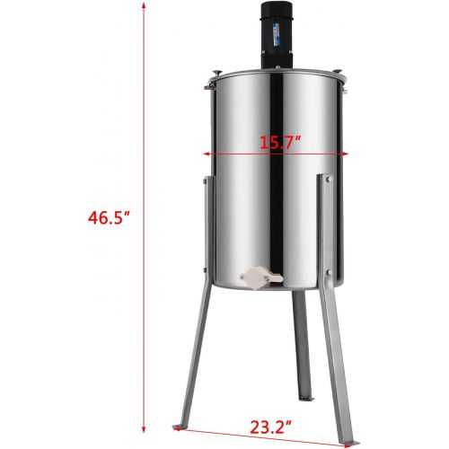  Happybuy Stainless Steel Electric Honey Extractor, 3 Frame