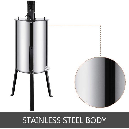  Happybuy Stainless Steel Electric Honey Extractor, 3 Frame