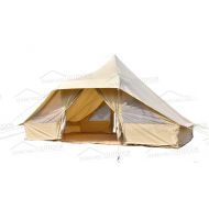 Happybuy DANCHEL OUTDOOR 4X5m Touareg Tent Cotton Canvas Bell Tents
