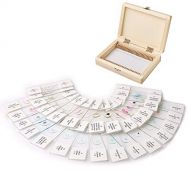 [아마존베스트]Happylife Microspie Zoology Permanent Preparations 30 Pieces Learning Experiment Set Permanent Preparations Slides in an Elegant Wooden Box