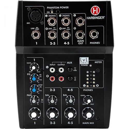  Harbinger},description:Harbinger L Series mixers are an excellent choice for home studios and sound systems requiring clear sound and flexible routing at an affordable price. The L