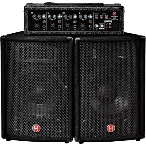  Harbinger M60 60-Watt, 4-Channel Compact Portable PA with 10 in. Speakers