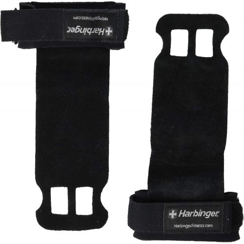  [아마존베스트]Harbinger Leather Palm Grips for Weight Lifting Hand Protection