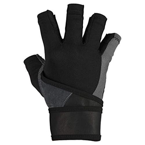  [아마존베스트]Harbinger Men’s BioFlex Elite Wristwrap Weightlifting Gloves with Padded Leather Palm (1 Pair)