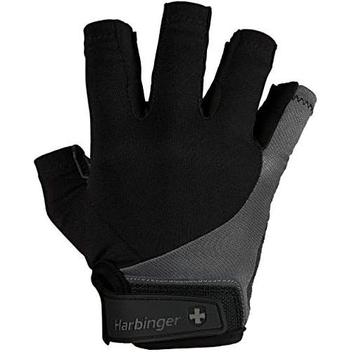  [아마존베스트]Harbinger Men’s BioFlex Elite Weightlifting Gloves with Padded Leather Palm (1 Pair)