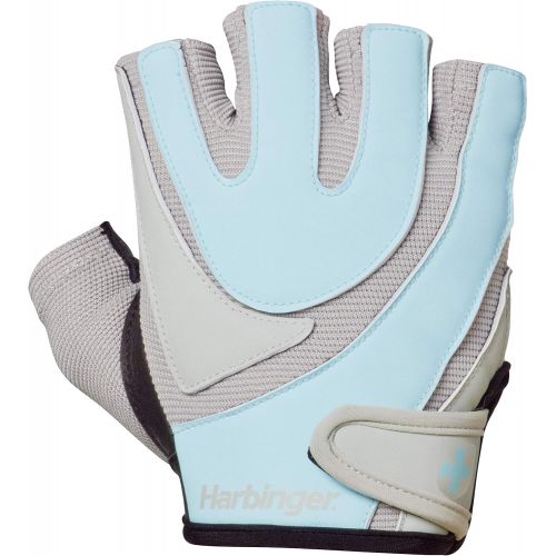  [아마존베스트]Harbinger Womens Training Grip Weightlifting Gloves with TechGel-Padded Leather Palm (Pair)