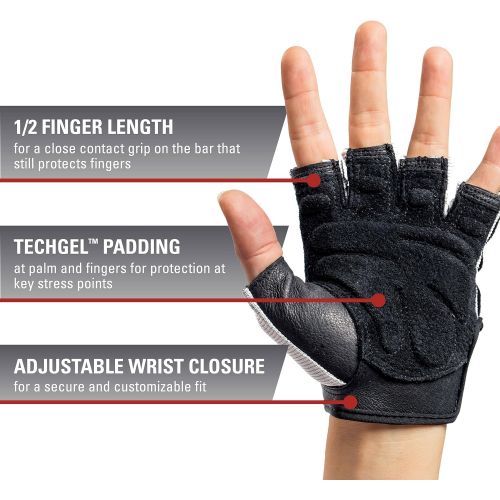  [아마존베스트]Harbinger Womens Training Grip Weightlifting Gloves with TechGel-Padded Leather Palm (Pair)