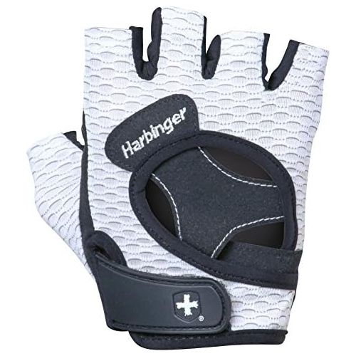  [아마존베스트]Harbinger Womens Flexfit Wash and Dry Weightlifting Gloves with Padded Leather Palm (Pair) (2017 Model)