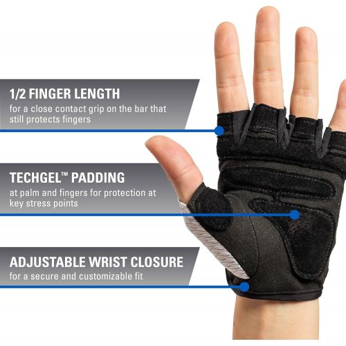  [아마존베스트]Harbinger Womens Flexfit Wash and Dry Weightlifting Gloves with Padded Leather Palm (Pair) (2017 Model)