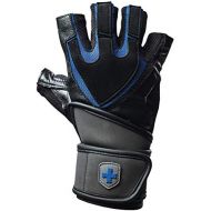 [아마존베스트]Harbinger Training Grip Wristwrap Weightlifting Gloves with TechGel-Padded Leather Palm (Pair)