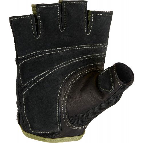  [아마존베스트]Harbinger Power Non-Wristwrap Weightlifting Gloves with StretchBack Mesh and Leather Palm