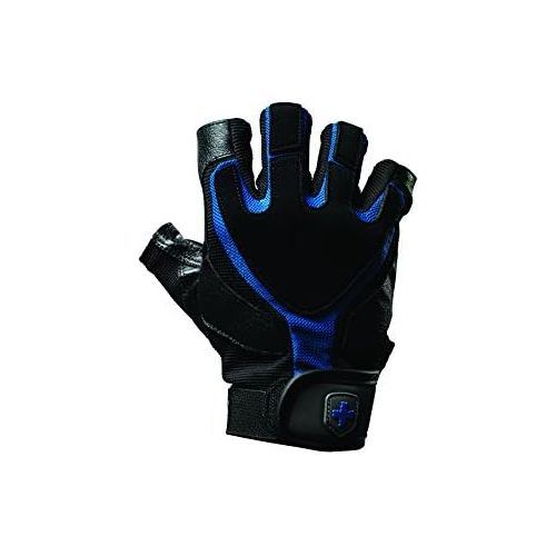  Harbinger Training Grip Non-Wristwrap Weightlifting Gloves with TechGel-Padded Leather Palm (Pair)