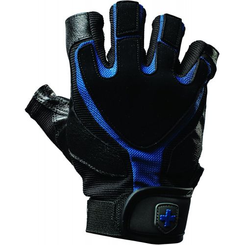  Harbinger Training Grip Non-Wristwrap Weightlifting Gloves with TechGel-Padded Leather Palm (Pair)
