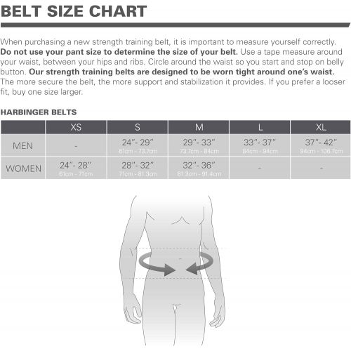  Harbinger Foam Core Belt 4.5-Inch Weight Lifting and Workout Belt