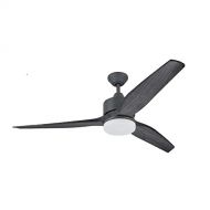 Harbor Breeze Fairwind 60-in Galvanized Integrated Led IndoorOutdoor Downrod Mount Ceiling Fan with Light Kit and Remote (3-Blade)