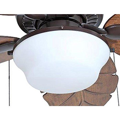  Harbor Breeze Waveport 52-in Bronze Outdoor Downrod Mount Ceiling Fan with Light Kit