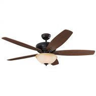 Harbor Breeze Aberly Cove 60-in Bronze Indoor Ceiling Fan with Light Kit and Remote 40842