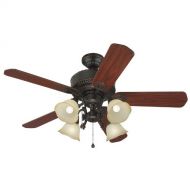 Harbor Breeze 52-in Edenton Aged Bronze Ceiling Fan with Light Kit Item#102524 Model# L2B1 UPC# 803390601433