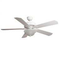 Harbor Breeze 52-in White Downrod or Close Mount Ceiling Fan with Light Kit and Remote Control