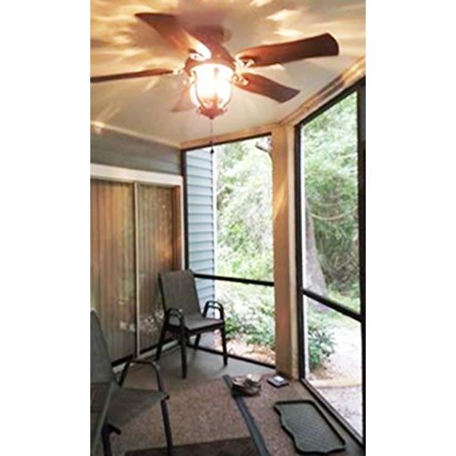  Harbor Breeze Lake Placido 52-in Aged Iron Outdoor Downrod or Flush Mount Ceiling Fan with Light Kit