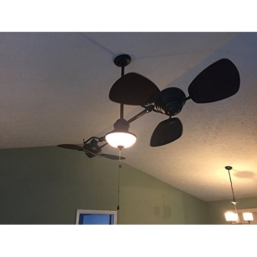  Harbor Breeze Twin Breeze Ii 74-in Oil-rubbed Bronze Outdoor Downrod Ceiling Fan