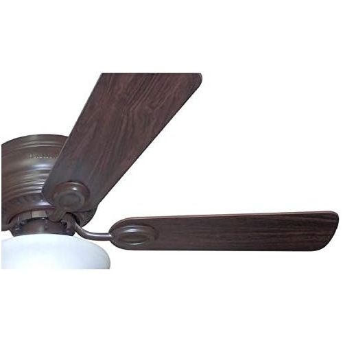  Harbor Breeze Mayfield 44-in Bronze Indoor Flush Mount Ceiling Fan with Light Kit