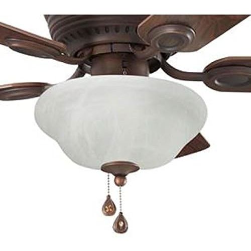  Harbor Breeze Mayfield 44-in Bronze Indoor Flush Mount Ceiling Fan with Light Kit