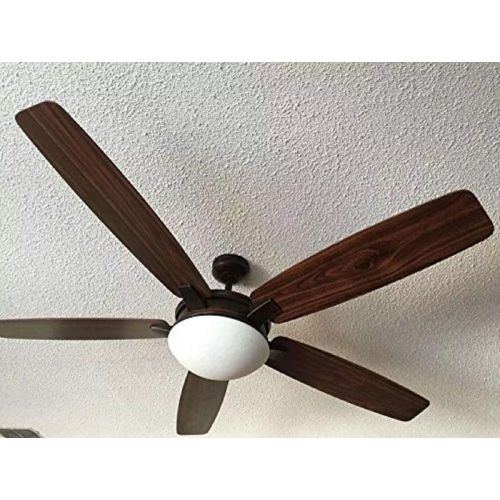  Harbor Breeze Platinum Kingsbury 70-in Oil Rubbed Bronze Indoor Downrod Mount Ceiling Fan Standard Included Remote Control Included 5 ENERGY STAR Iris Technology