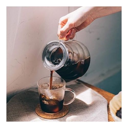  Hario V60 Glass Range Coffee Server, 800ml, International Packaging