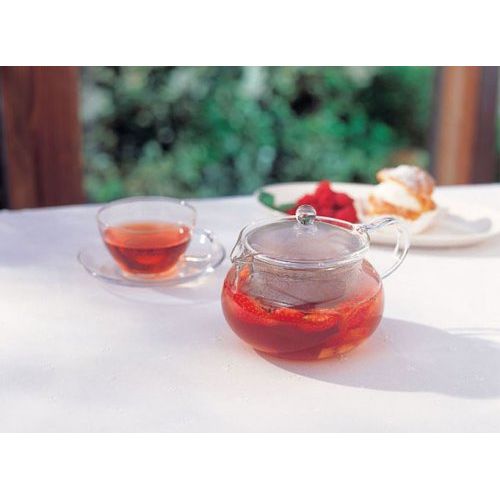  Hario 50 ml Stainless Fine Glass Teapot with Large Infuser, Pack of 1