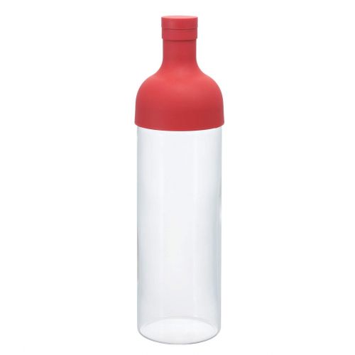  Hario Filter Bottle 750ml Red FIB-75-R (Japan Import), Kunststoff, rot, 10 x 10 x 25 cm