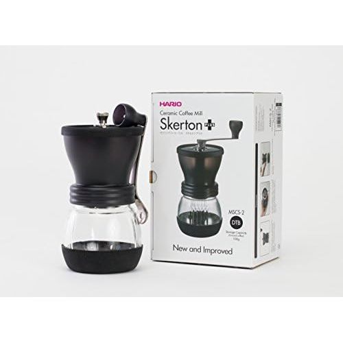  Hario MSCS-2DTB Skerton Plus Ceramic Kaffeemuehle, Glas