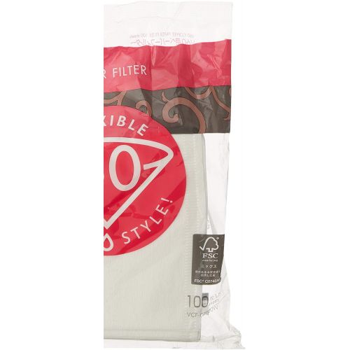  ICO HARFIL100 Hario Papierfilter weiss/Filtertueten Misarashi, mittel fuer V60-02, 100 Stueck, Paper, White, 53.3 x 35.6 x 61 cm, 50-Einheiten