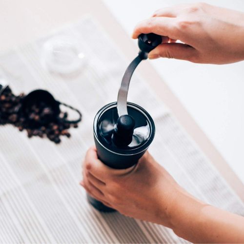  [아마존베스트]Hario Ceramic Coffee Mill, Mini Slim, Plus, Black