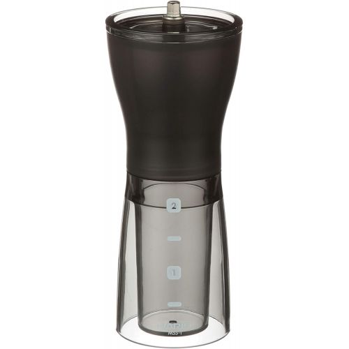  [아마존베스트]Hario Ceramic Coffee Mill, Mini Slim, Plus, Black