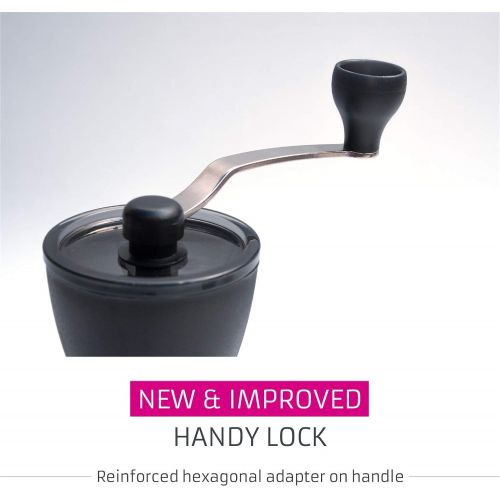  [아마존베스트]Hario Ceramic Coffee Mill, Mini Slim, Plus, Black