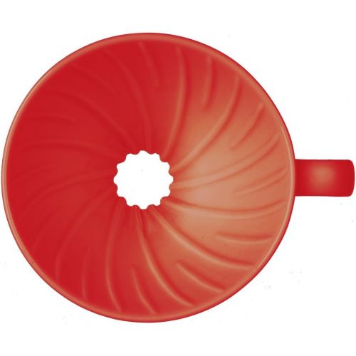  Hario V60 Ceramic Coffee Dripper Pour Over Cone Coffee Maker Size 01, Red
