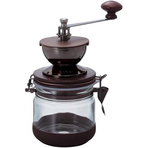  Hario Ceramic Canister Coffee Grinder, Wood