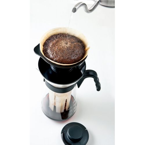  Hario V60Fretta Hot and Iced Coffee Maker, 700ml, Black