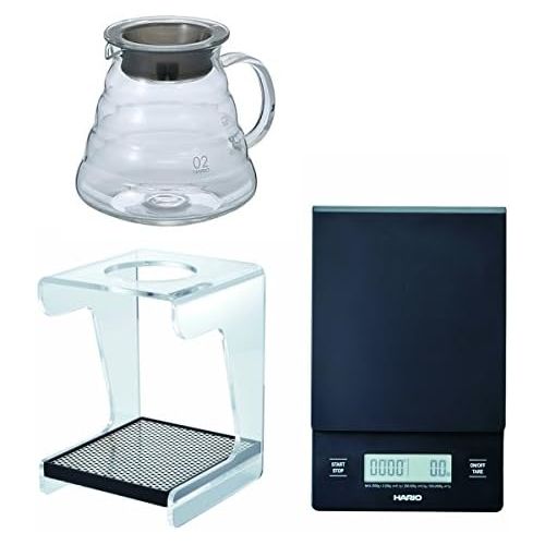  Hario V60 Series Drip Station, Scale and Glass Kettle All Sold Together