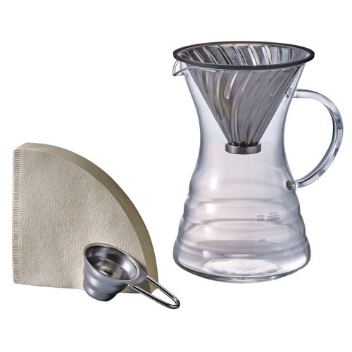  Hario HARIO VPD-02HSV V60 Pour Over Decanter, One Size, Silver