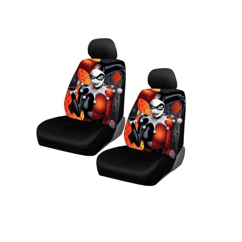  Harley Quinn 2 pc Front Floor Mats And Seat Cover With Wheel Cover