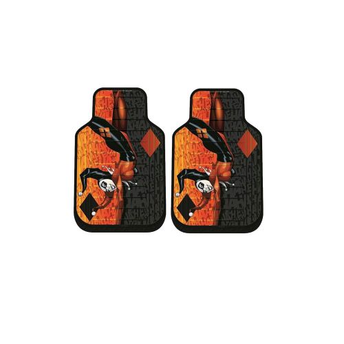  Harley Quinn 2 pc Front Floor Mats And Seat Cover With Wheel Cover
