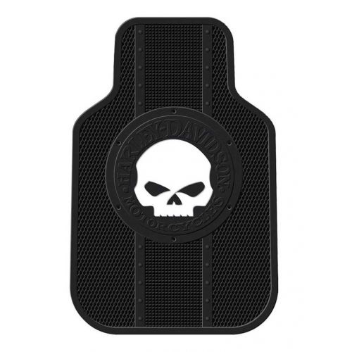  Harley-Davidson Floor Mats Willie G Skull Universal-Fit Front Set of 2 Mats 1476