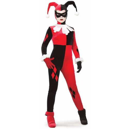 제네릭 Generic Gotham Girls DC Comics Harley Quinn Womens Adult Halloween Costume