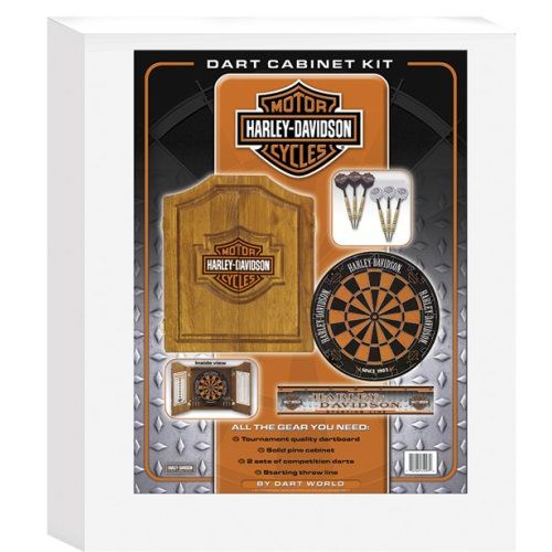  Harley-Davidson 61995 Bar and Shield Dartboard Cabinet Kit