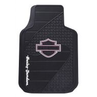 Harley-Davidson Pink Bar & Shield Factory Front Floor Mats Set of 2 Black P1384P