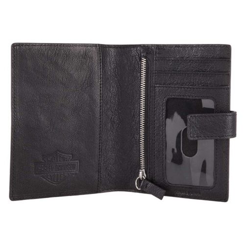  Harley-Davidson Bar & Shield Classic Passport Wallet, Genuine Leather HDMWA11490